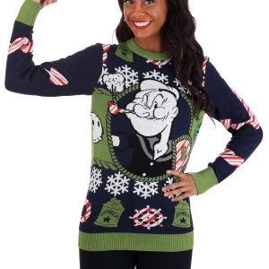 Popeye Ugly Christmas Adult Sweater