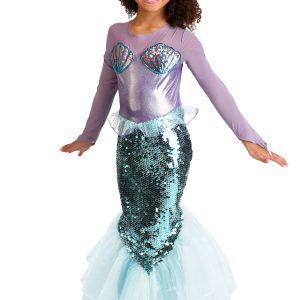 Pretty Purple Mermaid Kids Costume