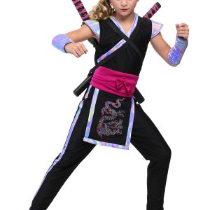 Rainbow Ninja Girls Costume