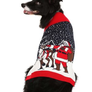 Santa and Reindeer Sweater for Pets
