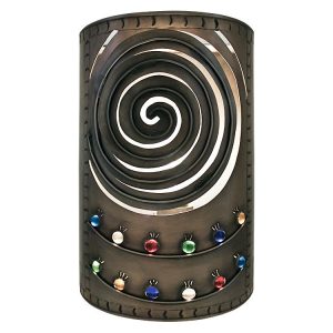 Small Mexican Tin Whirlpool Wall Sconce