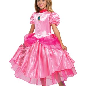 Super Mario Deluxe Princess Peach Girl's Costume