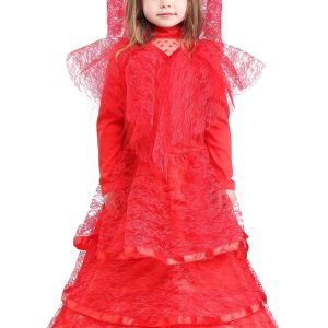 Toddler Gothic Red Wedding Dress