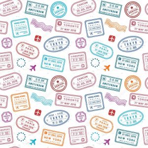Travel background - vector graphics