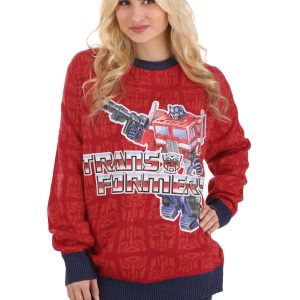 Ugly Christmas Transformers Adult Sweater