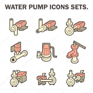 Water pump vector