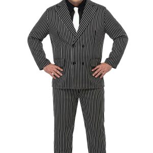 Wide Stripe Plus Size Gangster Costume