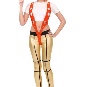 Women's 5th Element Leeloo Orange Harness Costume