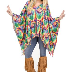 Women's Hippie Poncho Costume