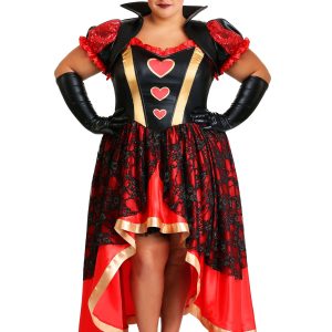 Women's Plus Size Dark Queen of Hearts Costume