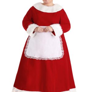 Women's Plus Size Mrs Claus Deluxe Costume