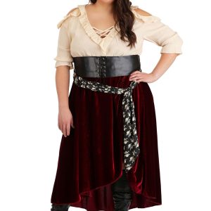 Women's Plus Size Roving Buccaneer Costume