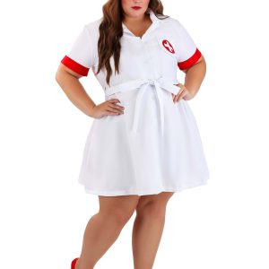 Women's Plus Size Stitch Me Up Nurse Costume