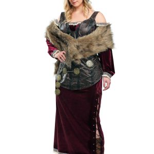 Women's Plus Size Viking Goddess Costume