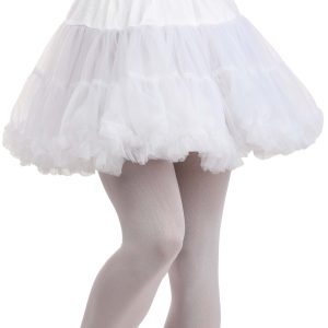 Women's Short White Costume Petticoat