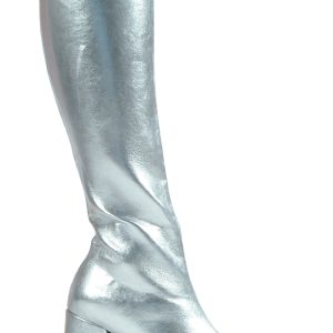 Women's Silver Gogo Costume Boots