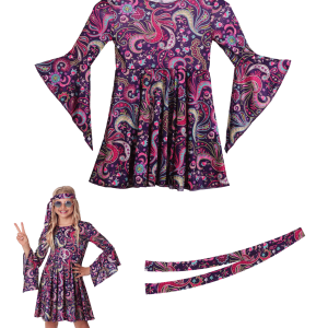 Woodstock 60s Hippie Girl's Costume