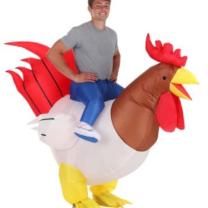 Adult Inflatable Ride-On Rooster Costume