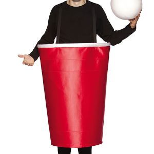 Adult Red Beer Pong Cup Funny Costume