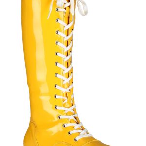 Adult Yellow Wrestling Costume Boots
