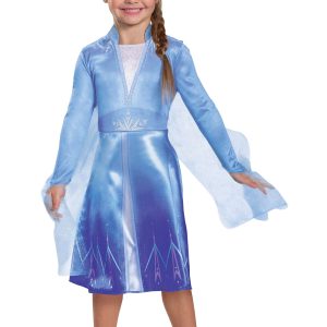Girl's Frozen Elsa Travelling Dress Costume
