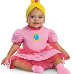 Infant Super Mario Bros Posh Princess Peach Costume