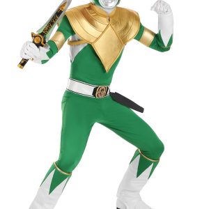 Men's Authentic Power Rangers Green Ranger Costume