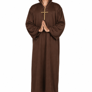 Men's Brown Monk Robe Costume