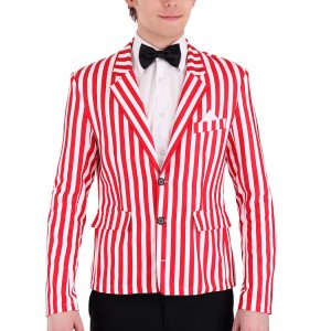 Men's Candy Striped Jacket Costume