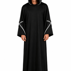 Men's Gothic Black Hooded Robe Costume