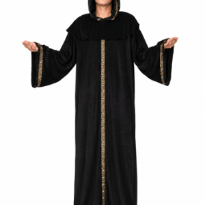 Men's Medieval Black Monk Robe Costume