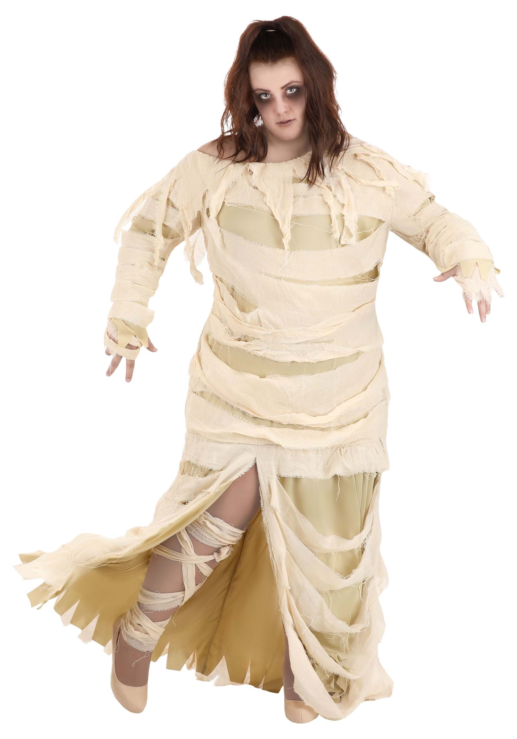 Plus Size Women's Full Length Mummy Costume