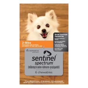 Sentinel Spectrum For Very Small Dogs (2 To 8lbs) Orange 3 Chews