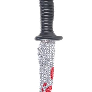 10.5-Inch Ghost Face Bling Knife Accessory