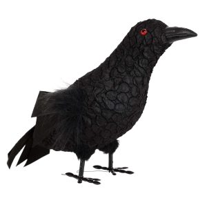 13-Inch Standing Black Crow Prop