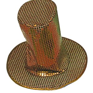 8-Inch Adult Gold Sequin Disco Hat Accessory