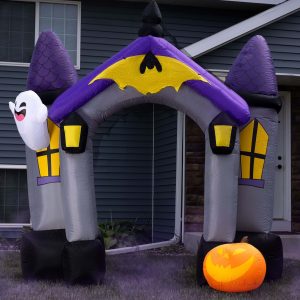 9FT Inflatable Haunted House Archway Decoration