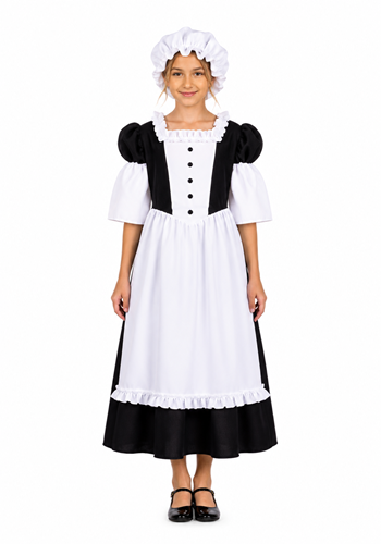 Girl's Pilgrim Peasant Costume