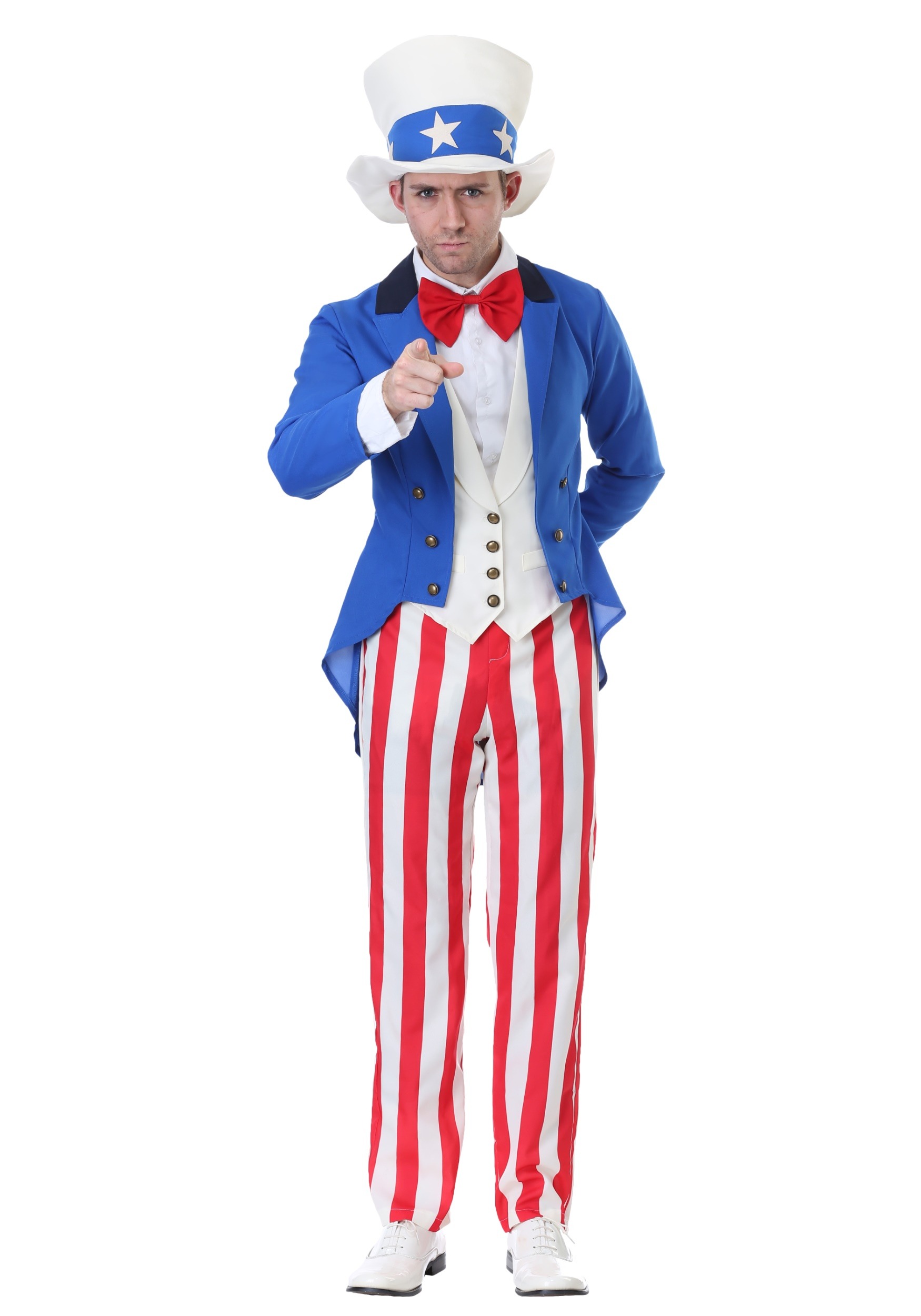 Plus Size Patriotic Uncle Sam Costume for Men