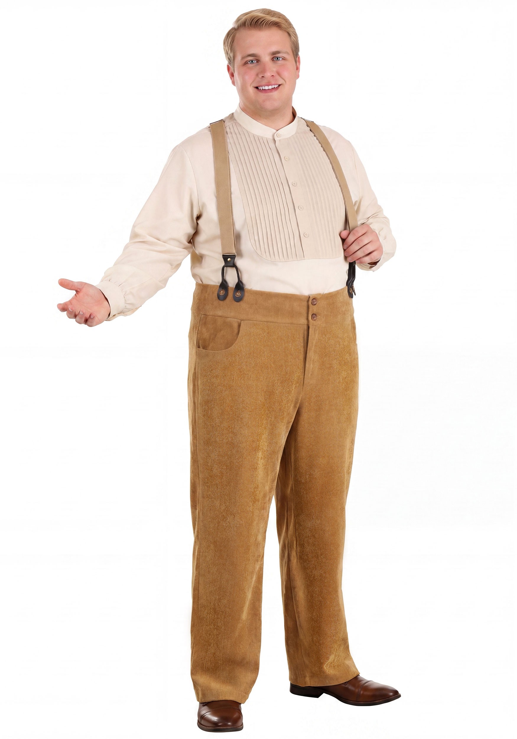 Plus Size Working Class 1920s Costume for Men