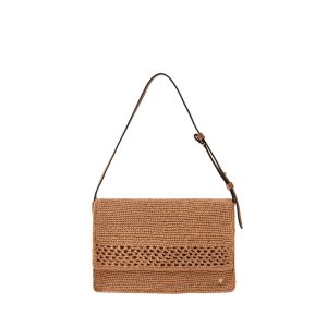Poppy Raffia Crochet Crossbody