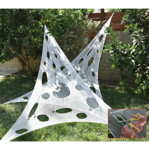 16.4FT Stretch White Web Material Decoration