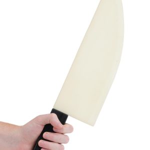 19-Inch Chef's Glow in Dark Cleaver Prop Accessory