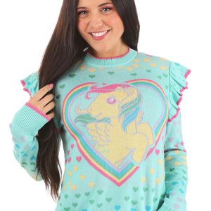 Adult I Heart My Little Pony Ruffled Sweater