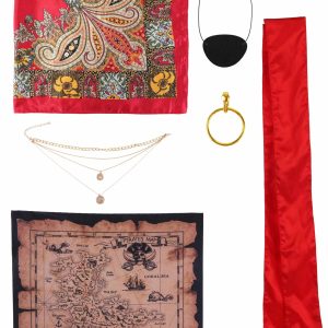 Classic Red Pirate Costume Accessory Kit