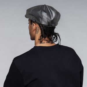Faux Leather Cap