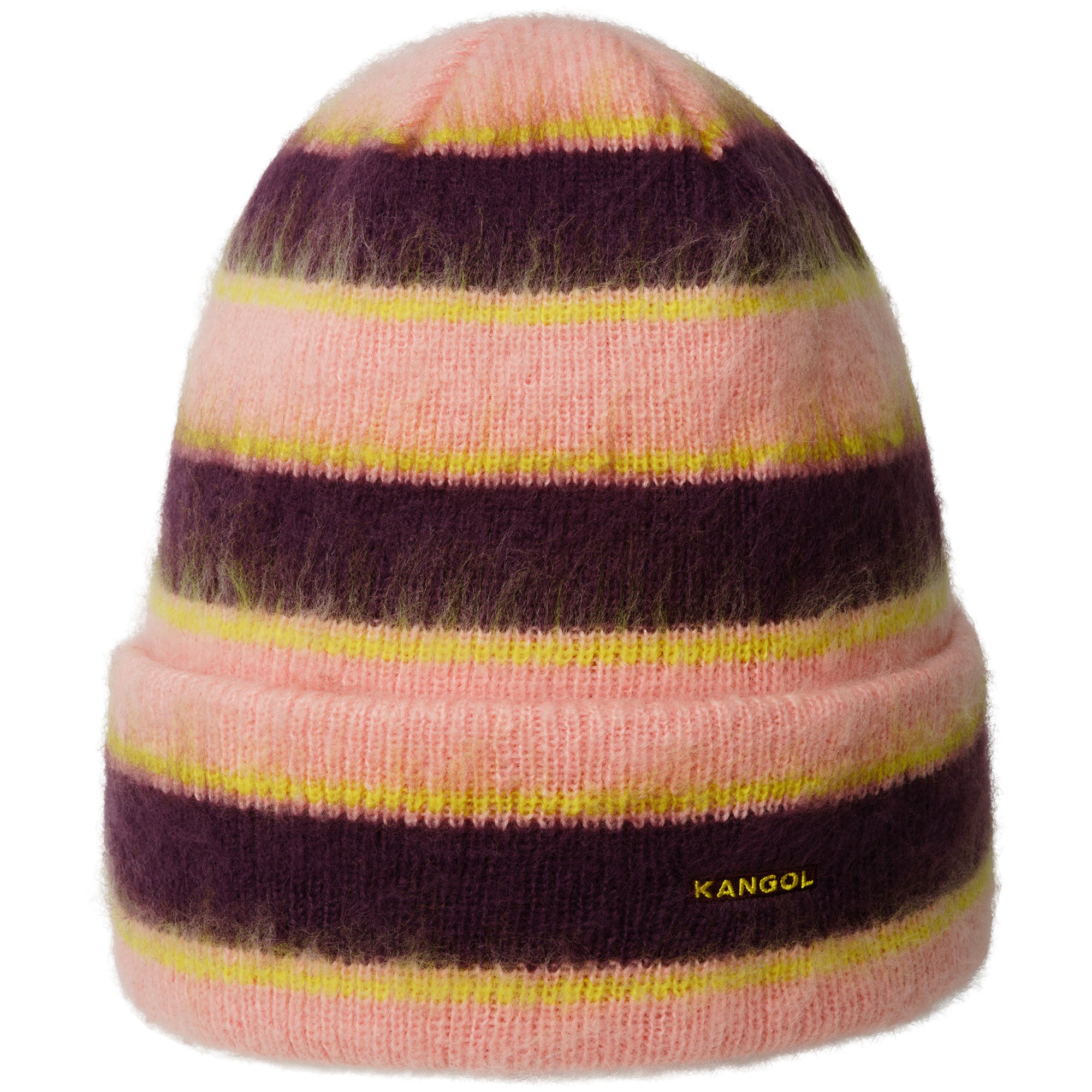 Fuzzy Stripe Beanie