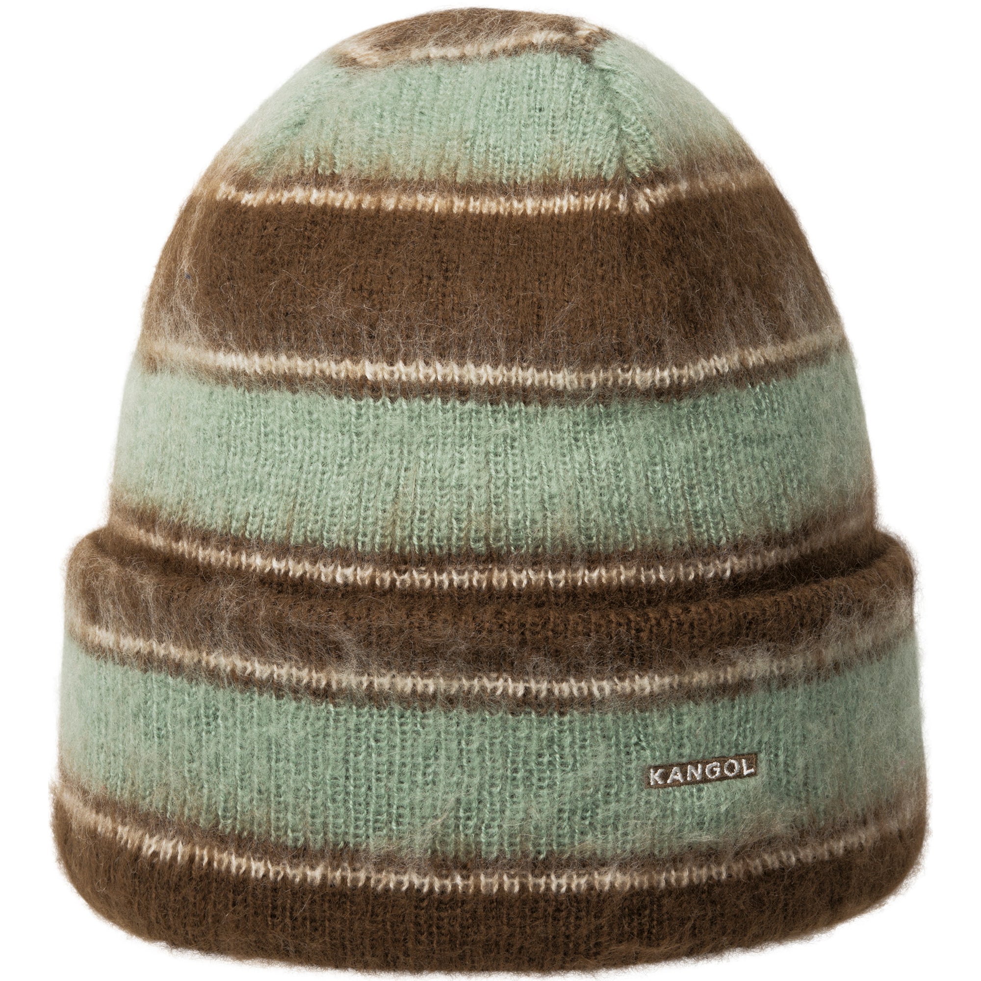 Fuzzy Stripe Beanie