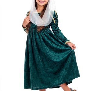Girl's Green Renaissance Princess Costume