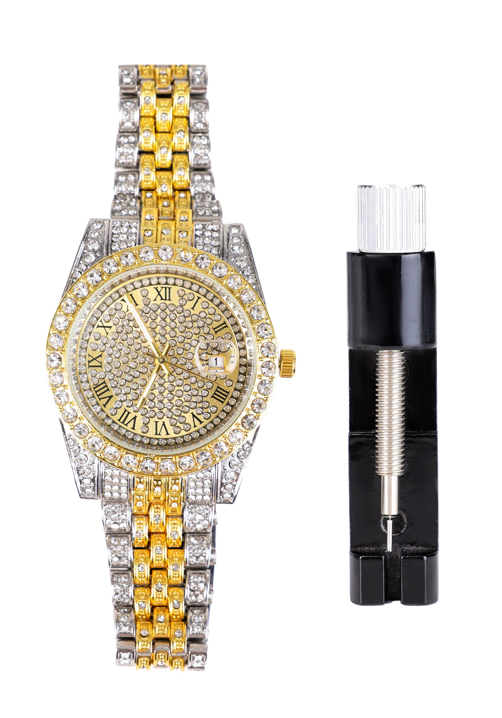 Golden Bling Costume Watch Accessory